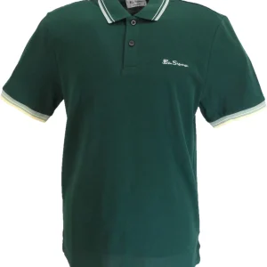 Ben Sherman Mens Forest Green Signature 100% Cotton Polo Shirt