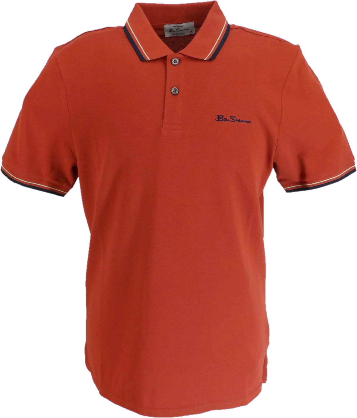 Ben Sherman Men's Jester Red Signature 100% Cotton Polo Shirt