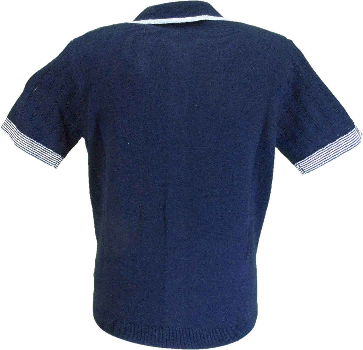 Gabicci Mens Navy Blue Carter Short Sleeve Cardigan - immagine 3