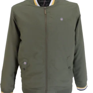 Lambretta Khaki Green Monkey Harrington Jackets