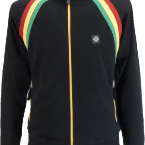 Trojan Mens Rasta Raglan Taped Track Top
