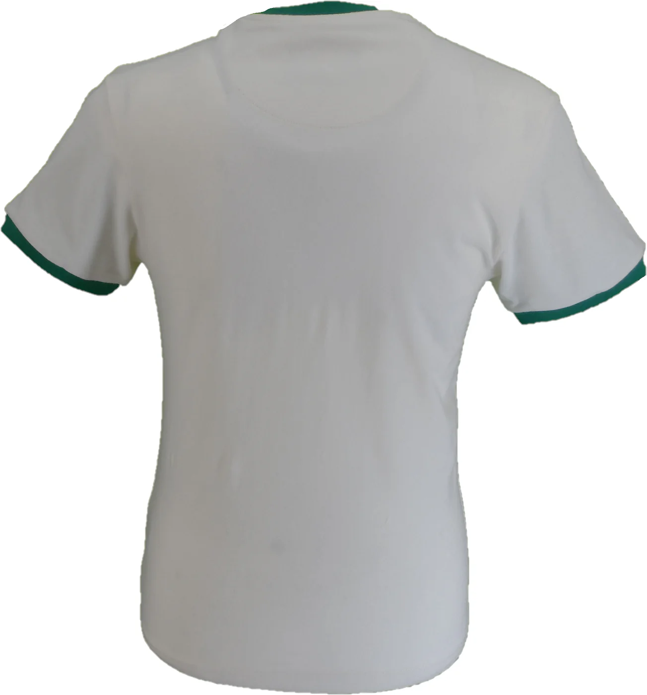 Trojan Mens Ecru Rasta Logo 100% Cotton Peach T-Shirt - immagine 3