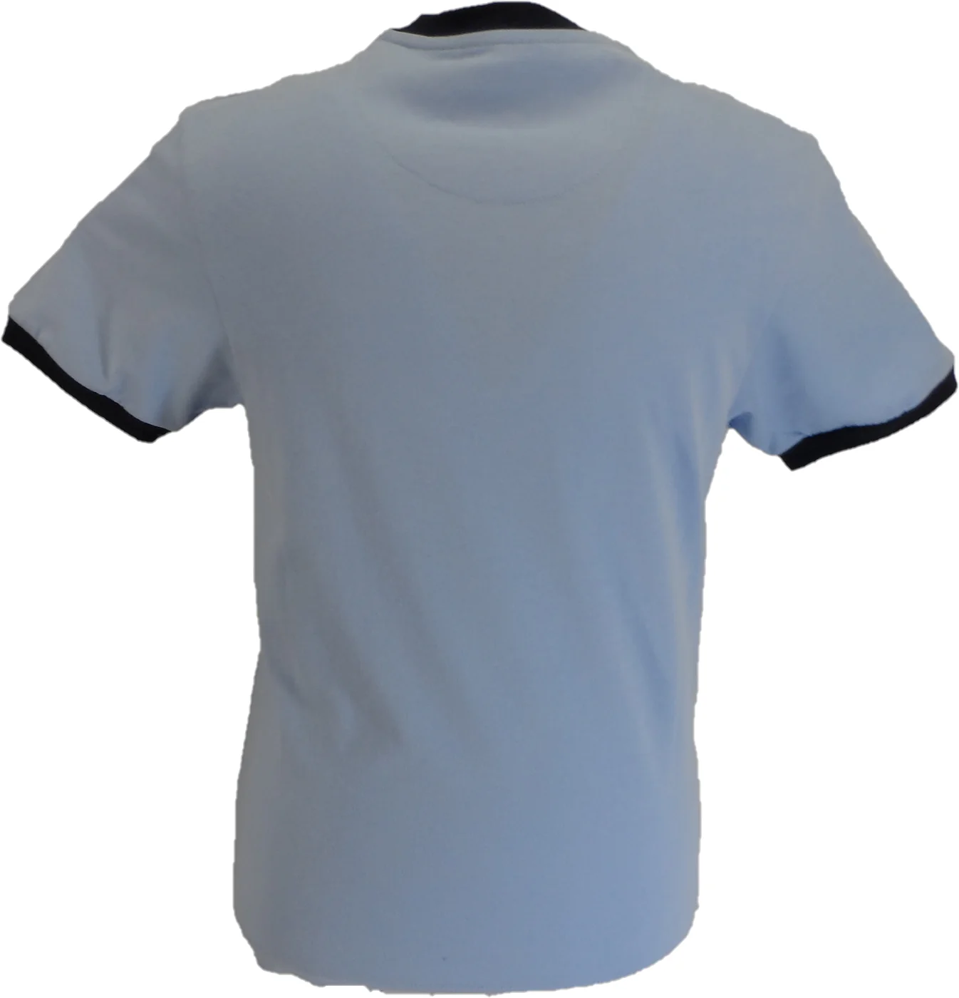 Trojan Mens Powder Blue Target 100% Cotton Peach T-Shirt - immagine 3