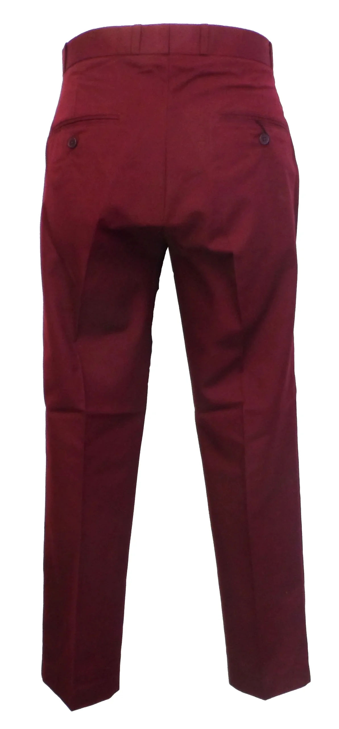 Relco Burgundy 60S 70S Retro Mod Vintage Sta Press Trousers - immagine 4