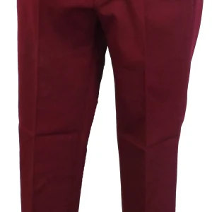 Relco Burgundy 60S 70S Retro Mod Vintage Sta Press Trousers