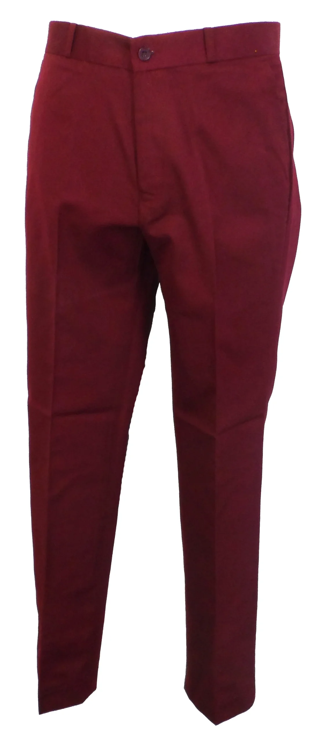 Relco Burgundy 60S 70S Retro Mod Vintage Sta Press Trousers - immagine 2