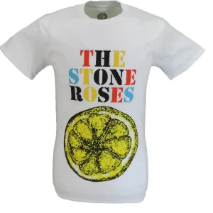 Mens Official Licensed The Stone Roses Lemon Logo Shirt