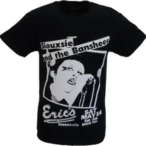 Mens Black Official Siouxsie and The Banshees Live at Erics T Shirt