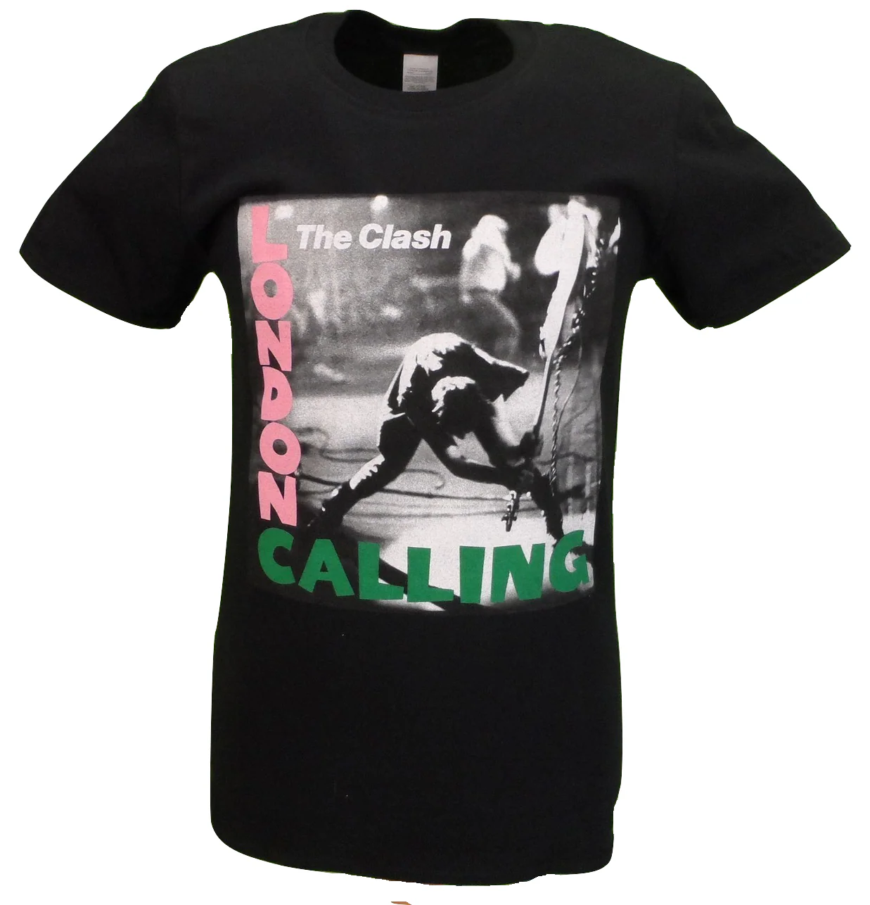 Mens Black Official The Clash London Calling T Shirt - immagine 2