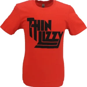 Mens Thin Lizzy Red Logo Officially Licensed T Shirts