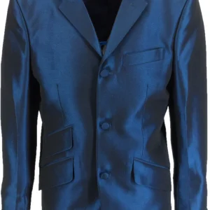 Mazeys Mens Teal Blue Suit Jacket
