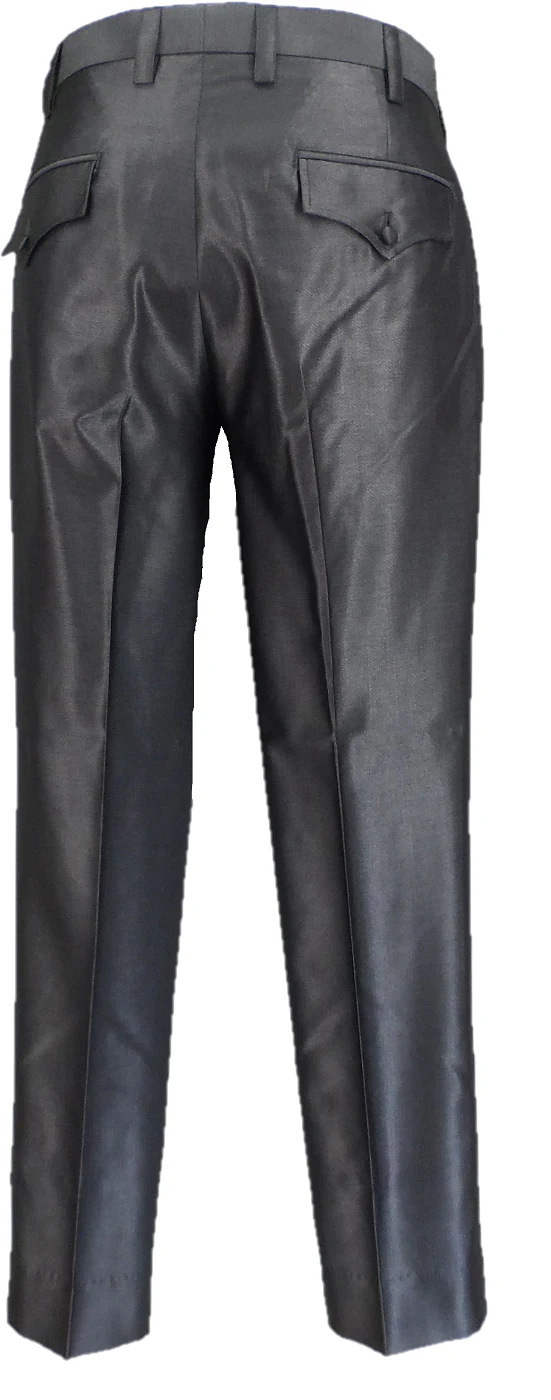 Mazeys Mens Tonic Siver Grey Ace Face Suit Trousers - immagine 5