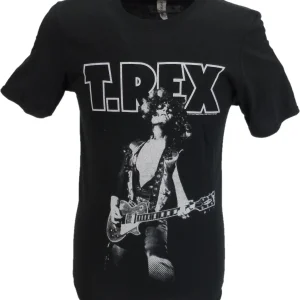 Mens Black Official T Rex Bolan Glam T Shirt