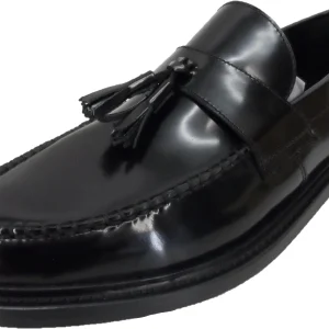 Delicious Junction and Trojan Mens The Duke Black Tassel Loafers