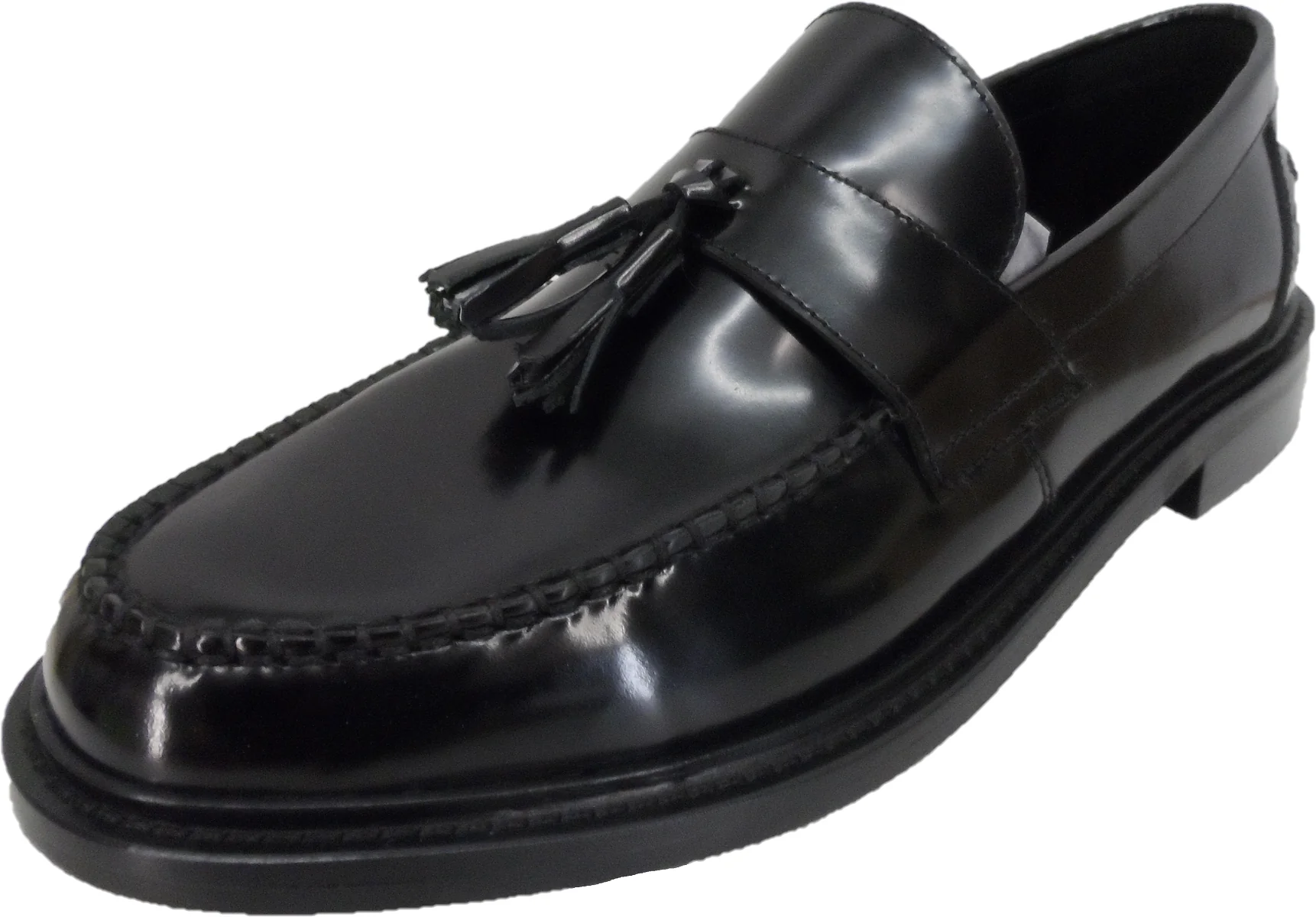 Delicious Junction and Trojan Mens The Duke Black Tassel Loafers - immagine 2
