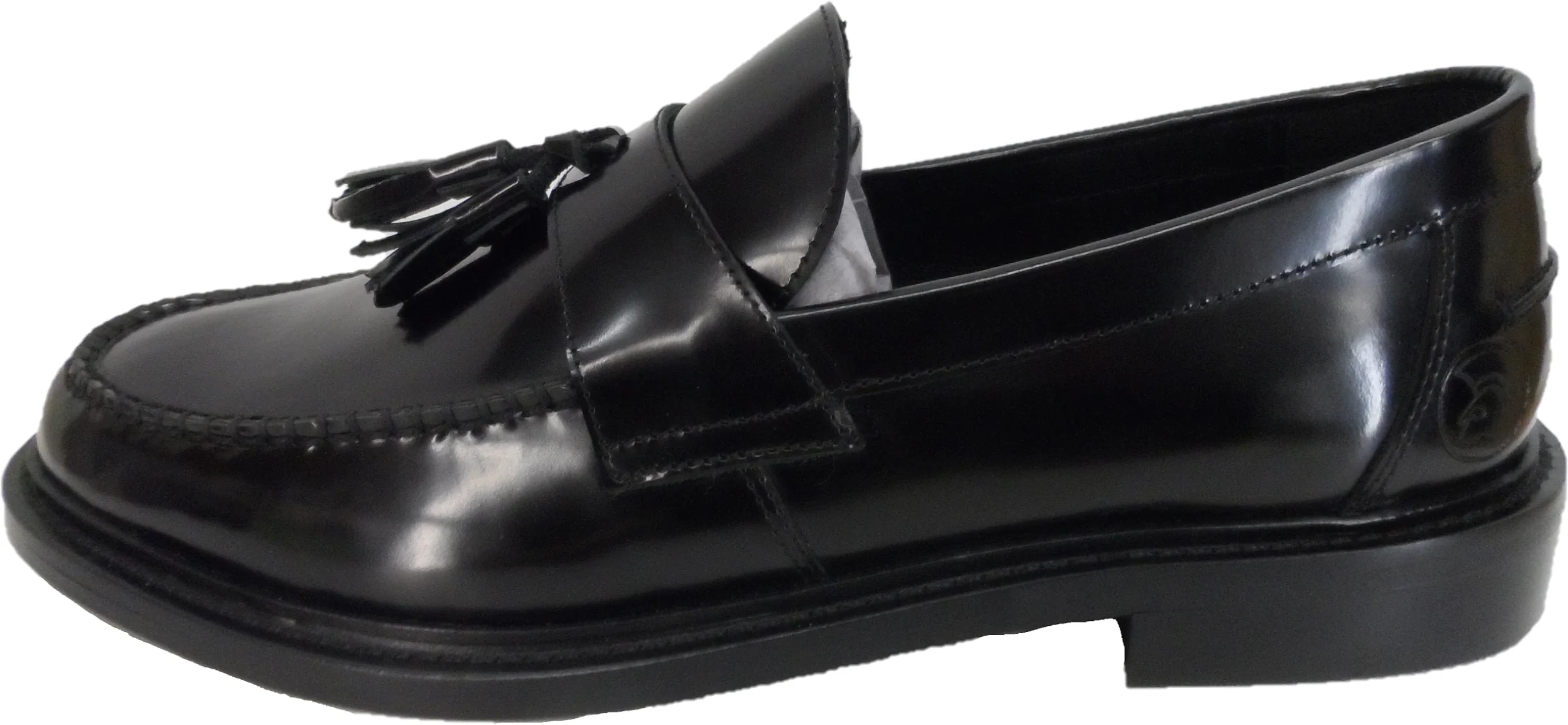 Delicious Junction and Trojan Mens The Duke Black Tassel Loafers - immagine 3