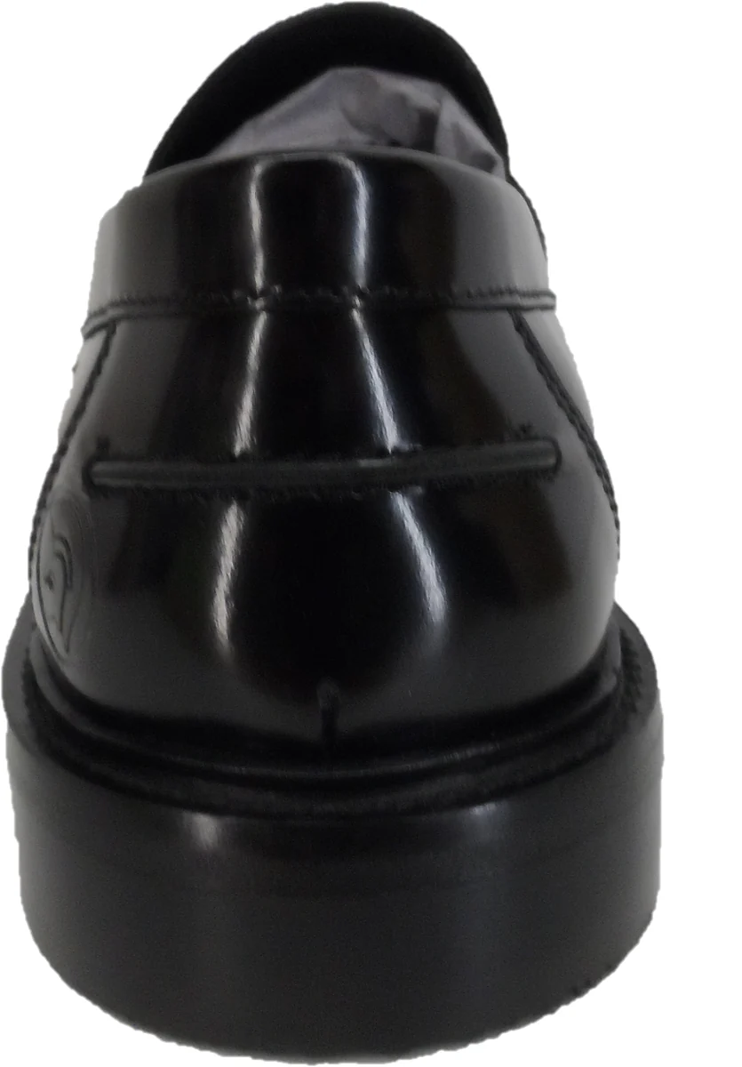 Delicious Junction and Trojan Mens The Duke Black Tassel Loafers - immagine 4