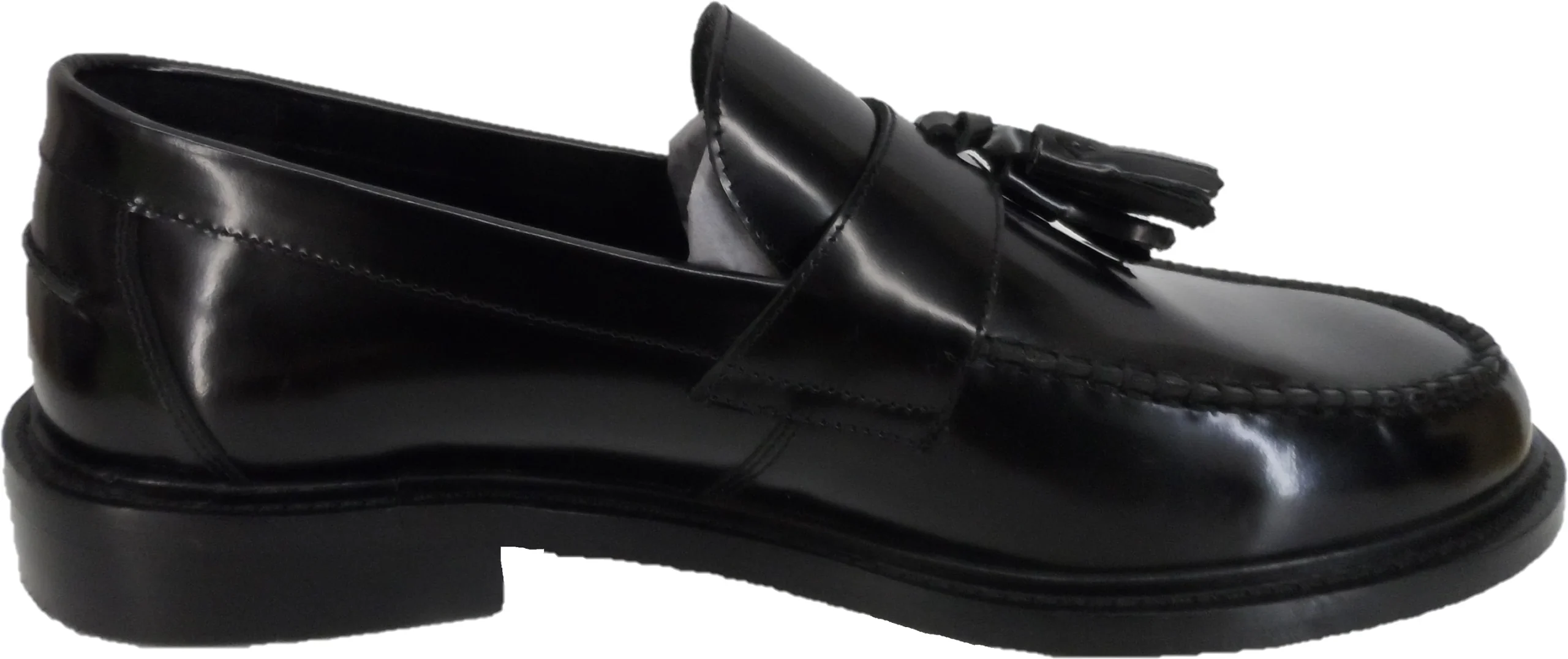 Delicious Junction and Trojan Mens The Duke Black Tassel Loafers - immagine 6