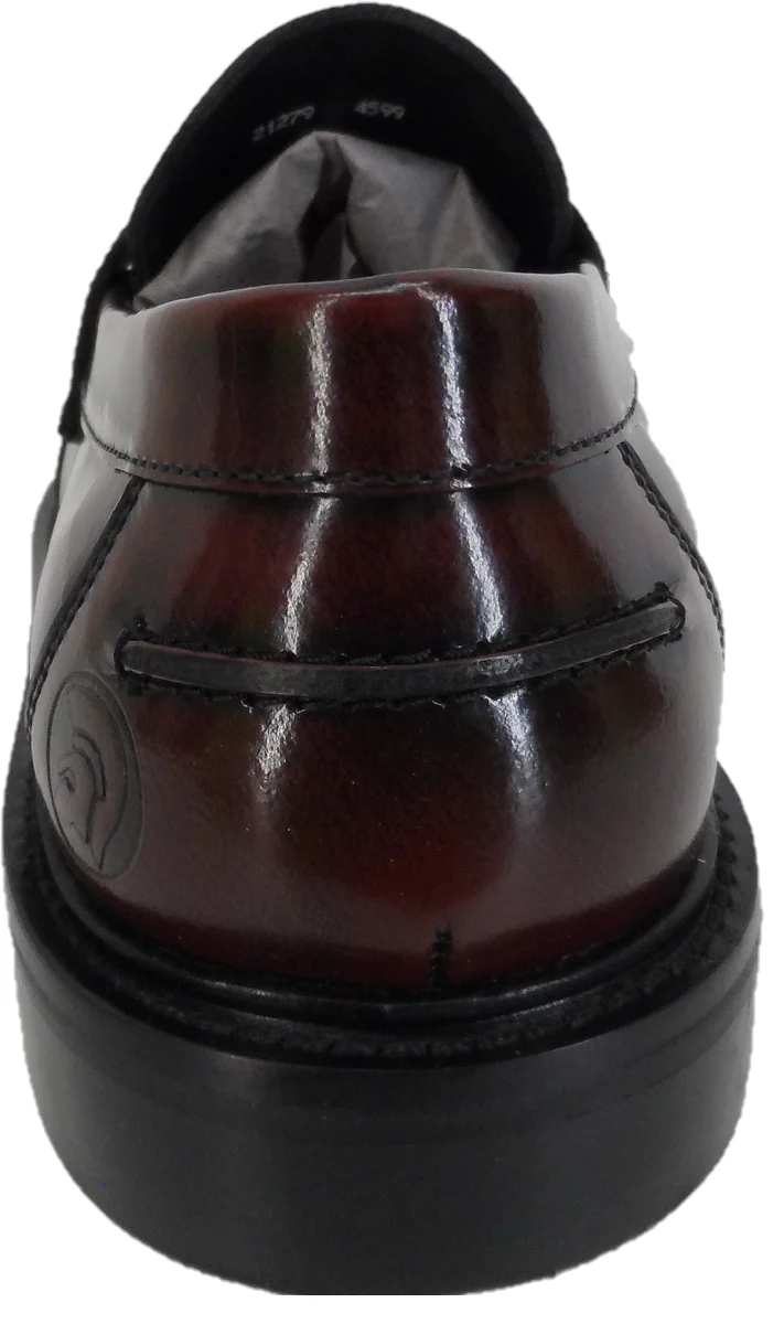 Delicious Junction and Trojan Mens The Duke Oxblood Tassel Loafers - immagine 4