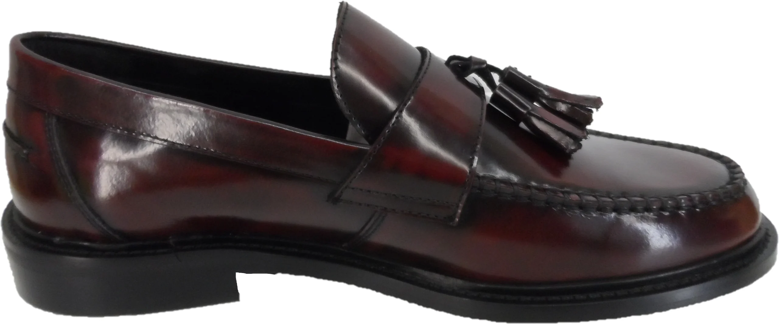 Delicious Junction and Trojan Mens The Duke Oxblood Tassel Loafers - immagine 5