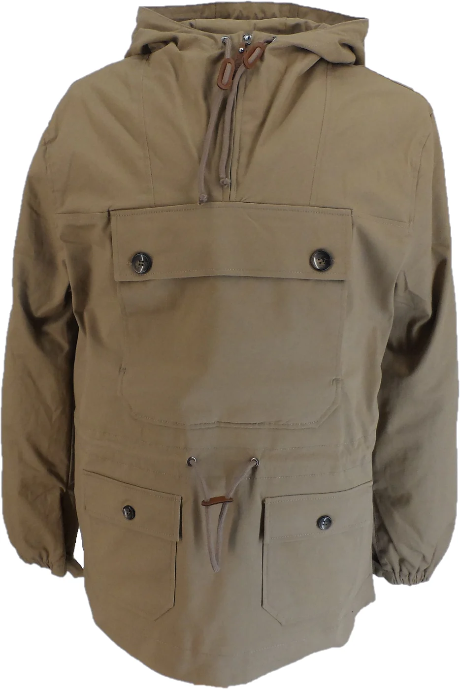 Trojan Mens Camel Brown Overhead Scooter Jacket - immagine 2