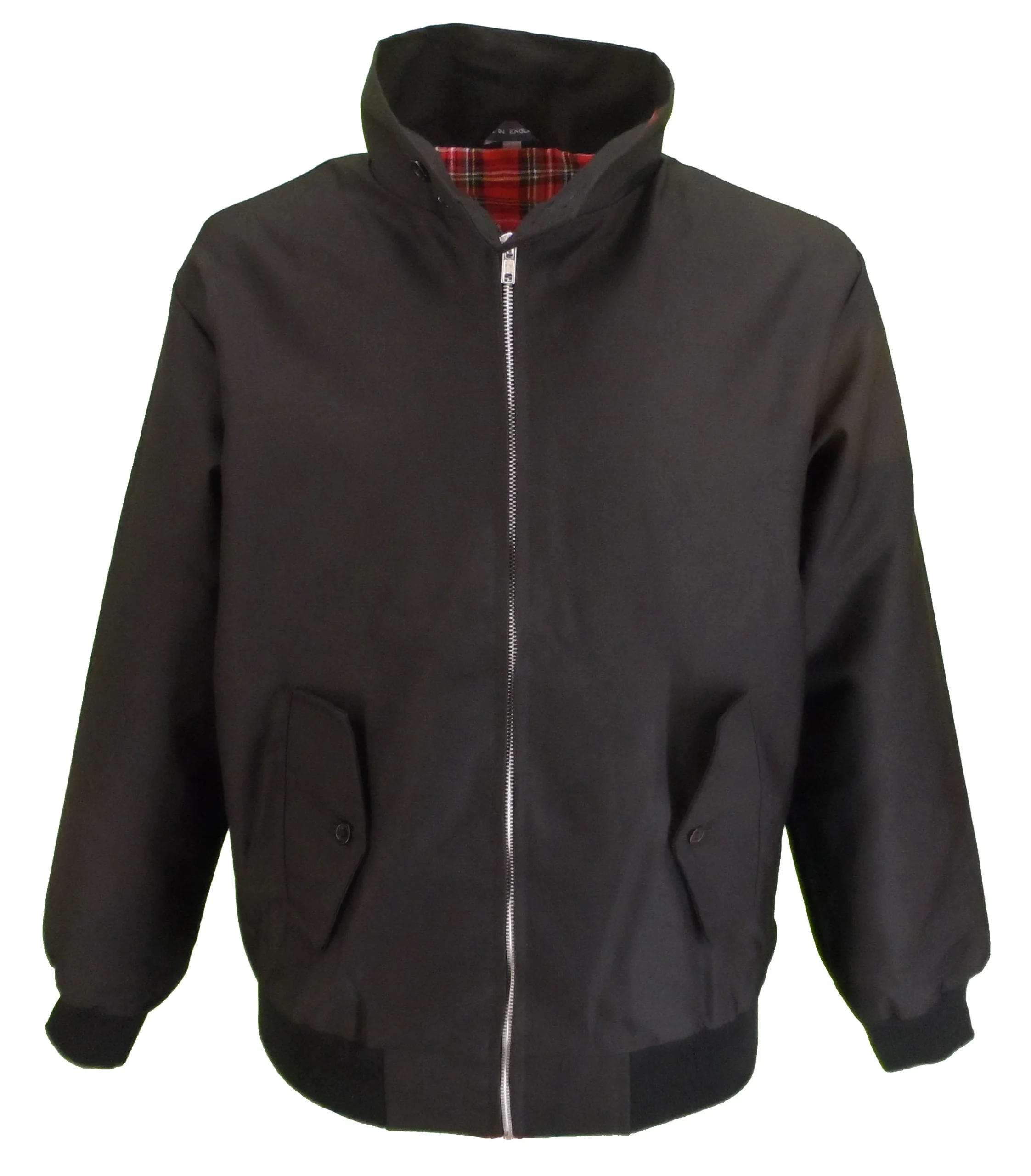 Black Harrington Jacket - Retro Mod Classic Harrington Jacket
