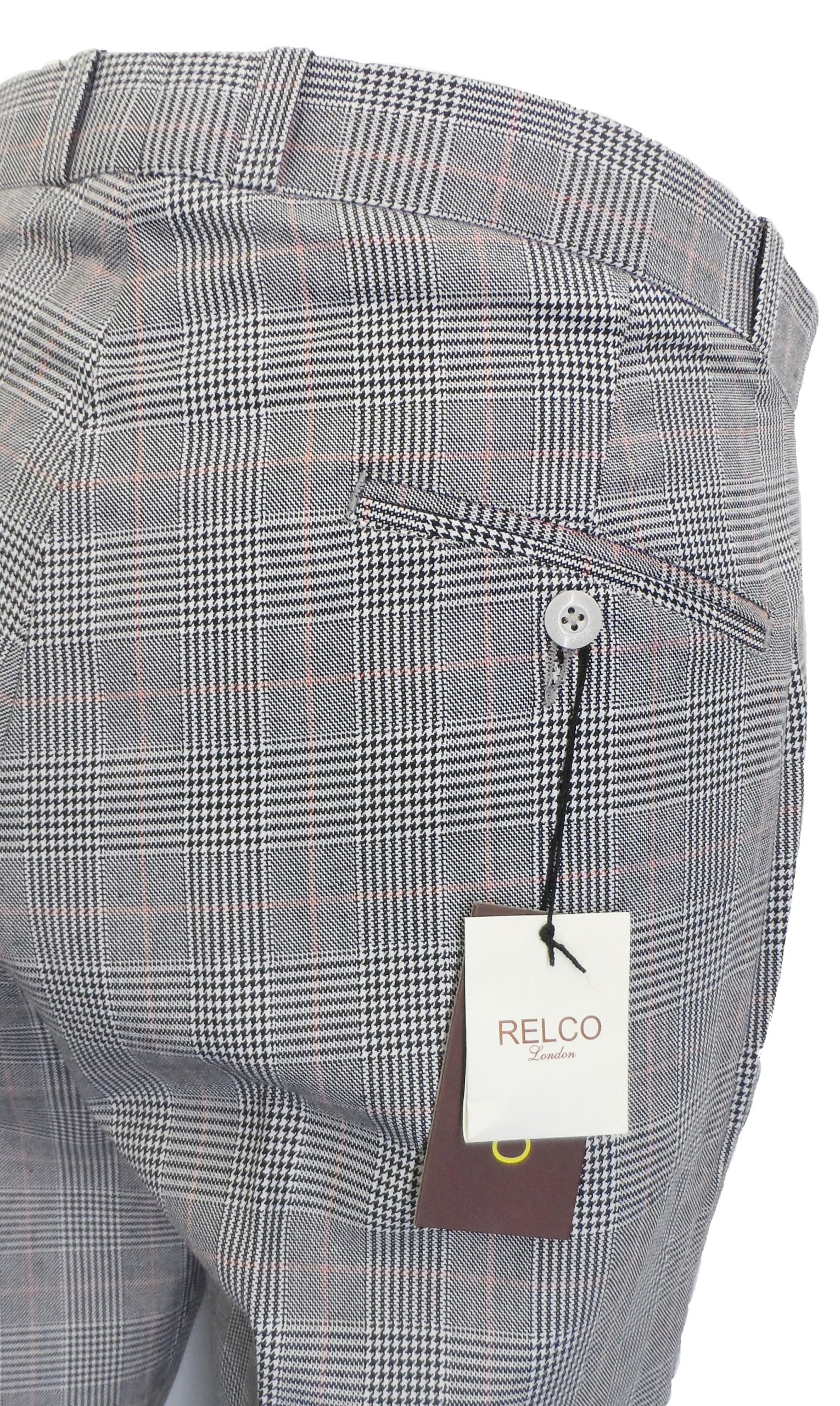 Relco Mens Prince of Wales Trousers - immagine 4