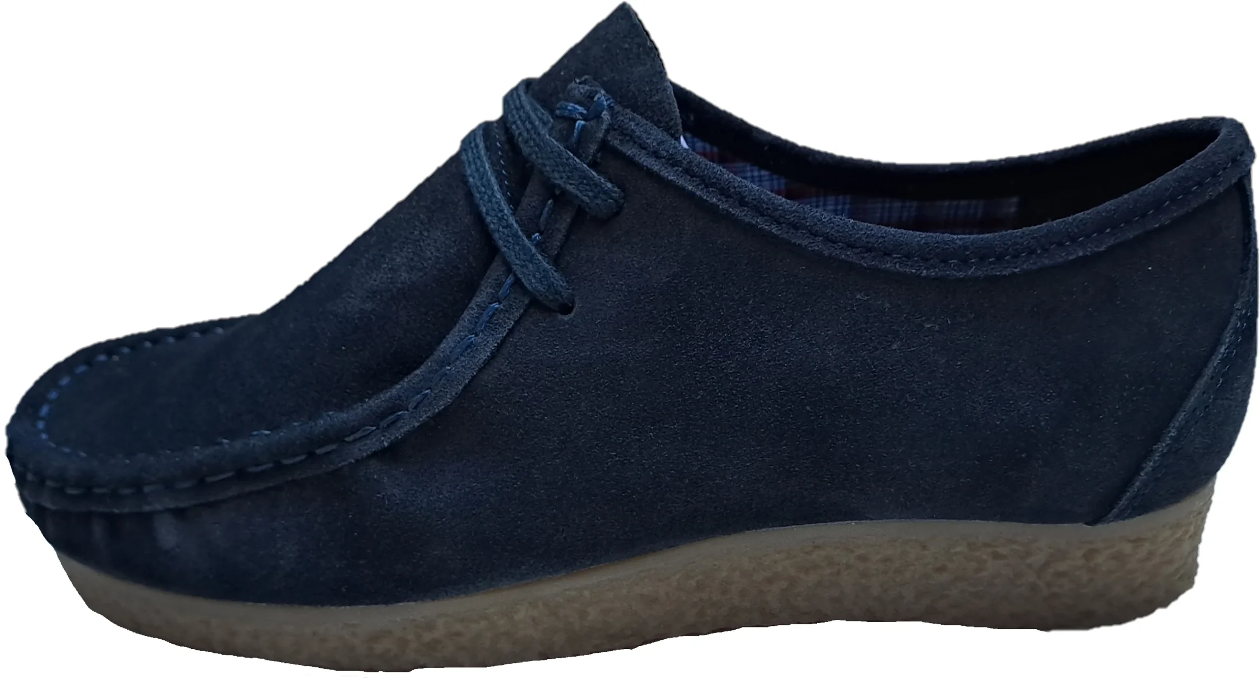Roamers Mens Retro Navy Walibee Style Real Suede Shoes - immagine 3