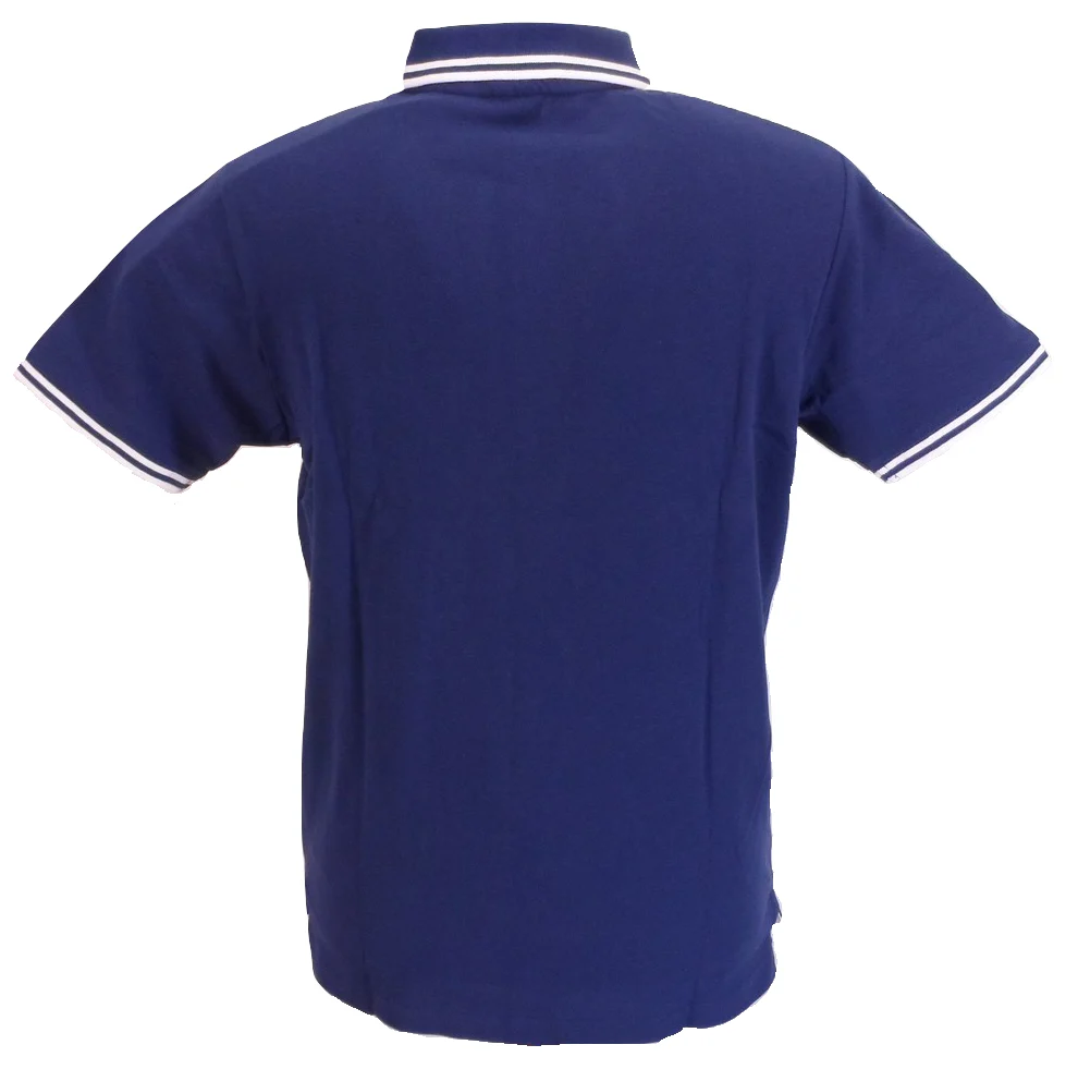 Mens Navy The Who 100% Cotton Polo Shirt - immagine 4