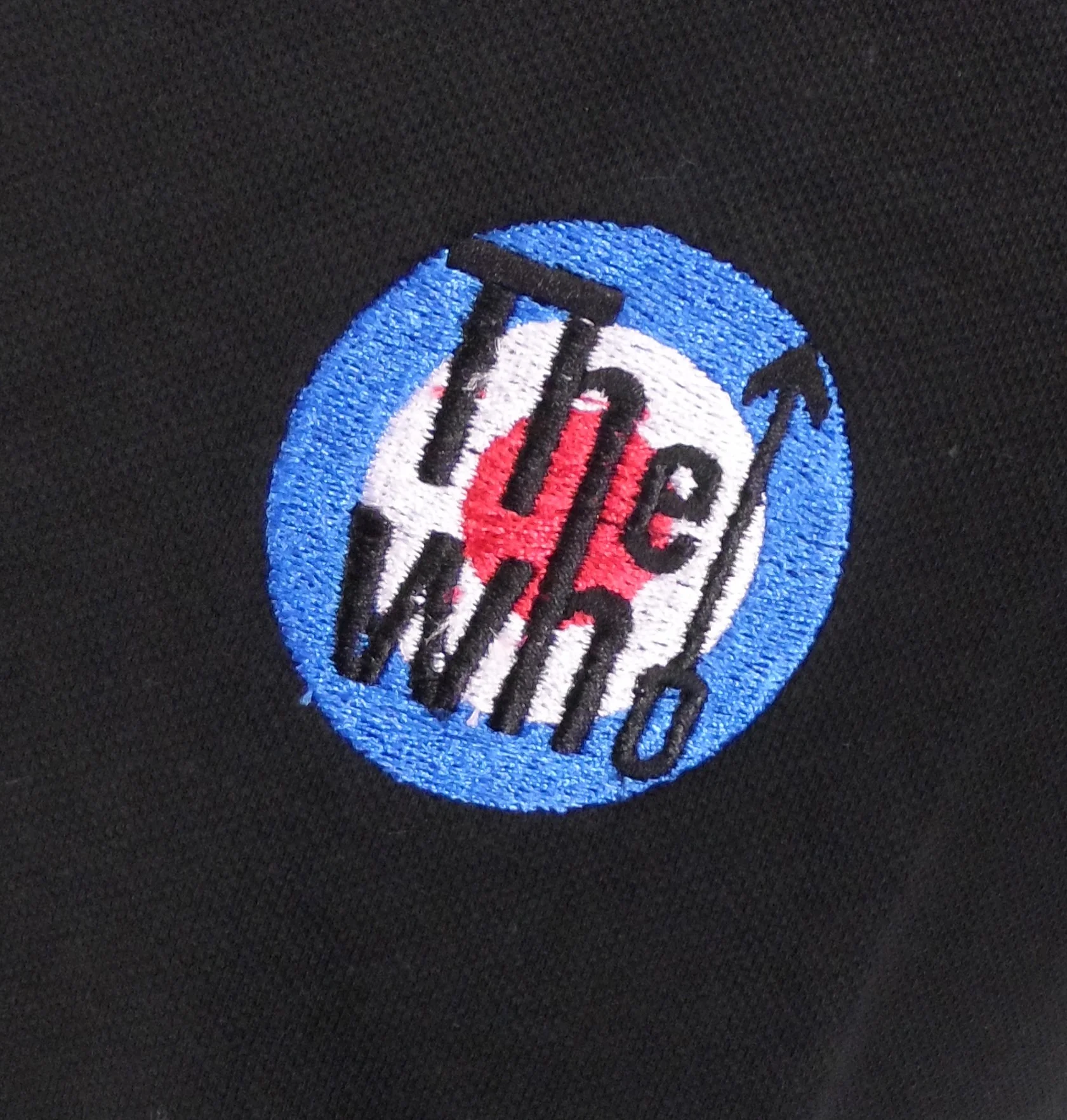 Mens Black The Who 100% Cotton Polo Shirt - immagine 3