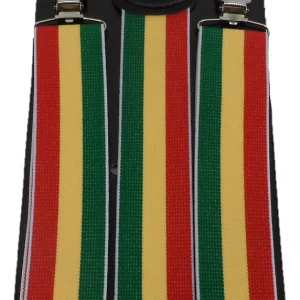 Mazeys Mens 35 MM Wide Rasta Braces